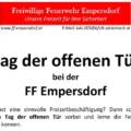 Tag der offenen Tür bei der FF Empersdorf