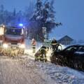 Einsatzserie bei Schneefall